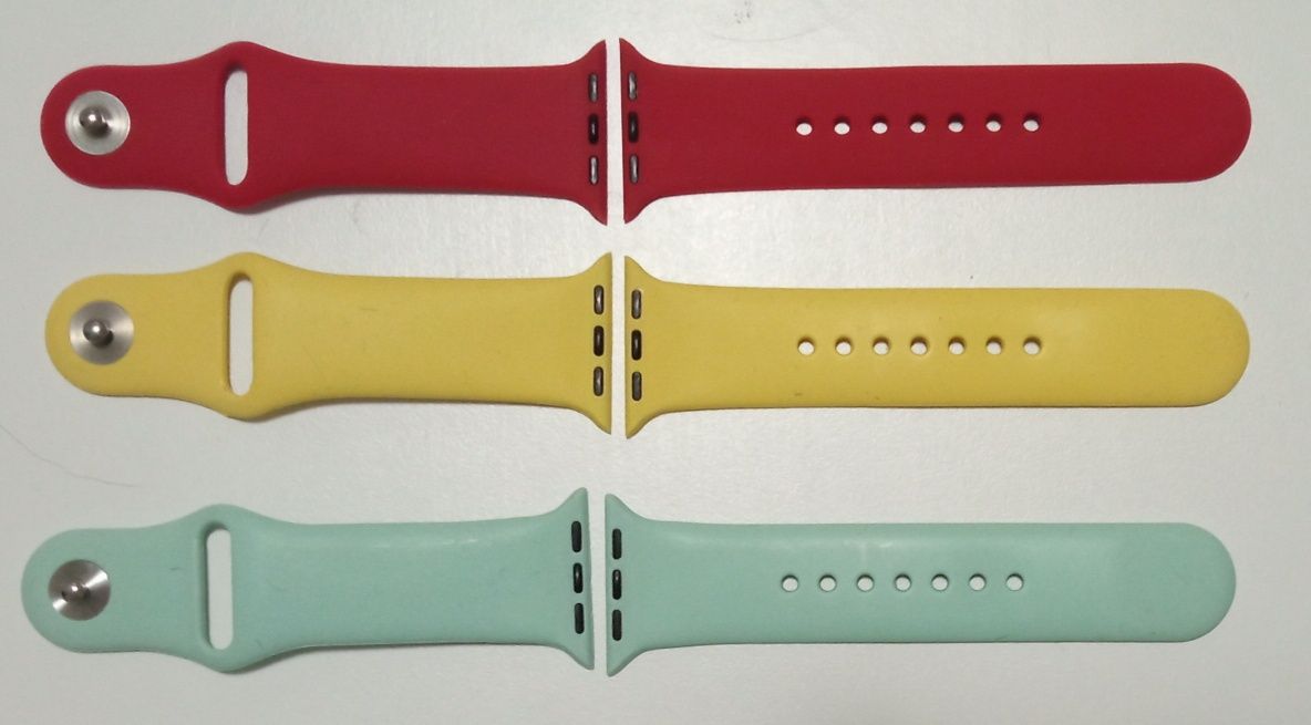 Ремінці на Apple Watch  у трех кольорах.