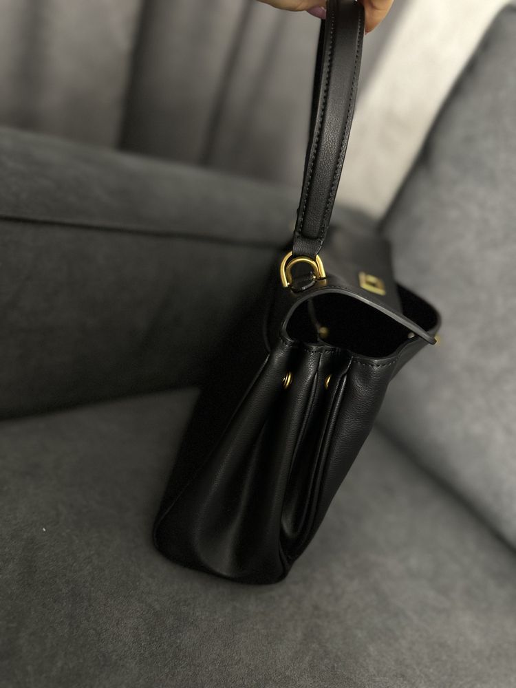 Сумка Balenciaga Rodeo black/cold premium, беленсіага