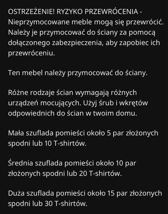 Komoda ikea hemnes biała / dostawa