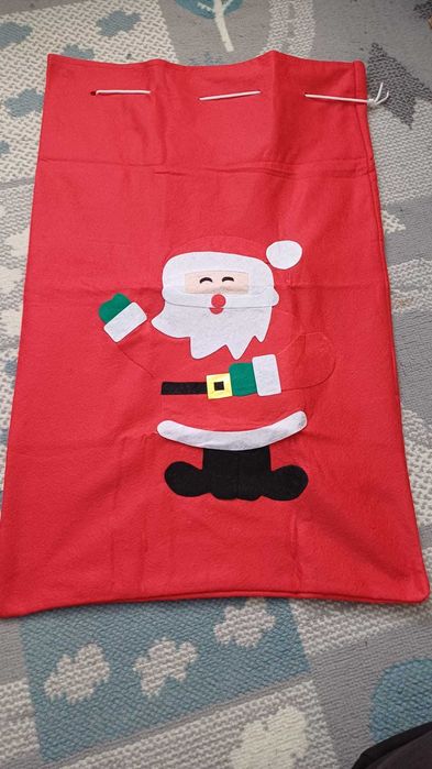 Worki prezentowe świąteczne Mikołaj choinka