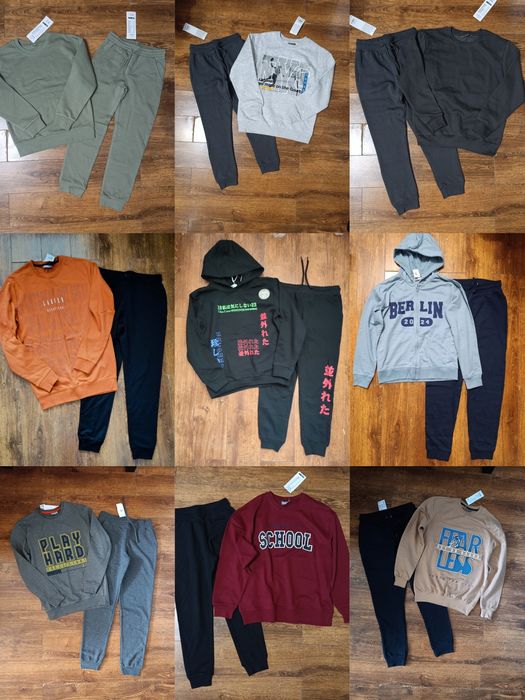 Пижамы, спортивные штаны, джинсы, свитшоты, костюмы, куртки, боксеры