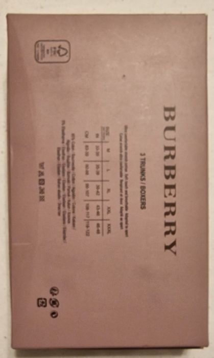 Bokserki męskie 3pack Burberry roz  XL