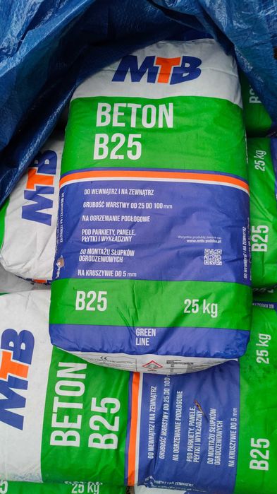 Beton B25 10zł za worek 25kg