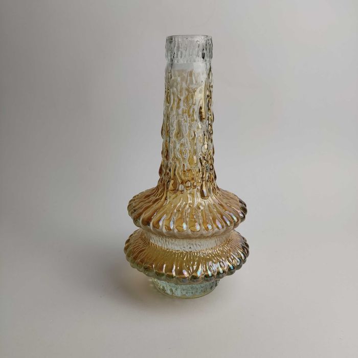 Wazonik szklany UFO proj. Timo Sarpaneva Iittala - lata 70 - żółty