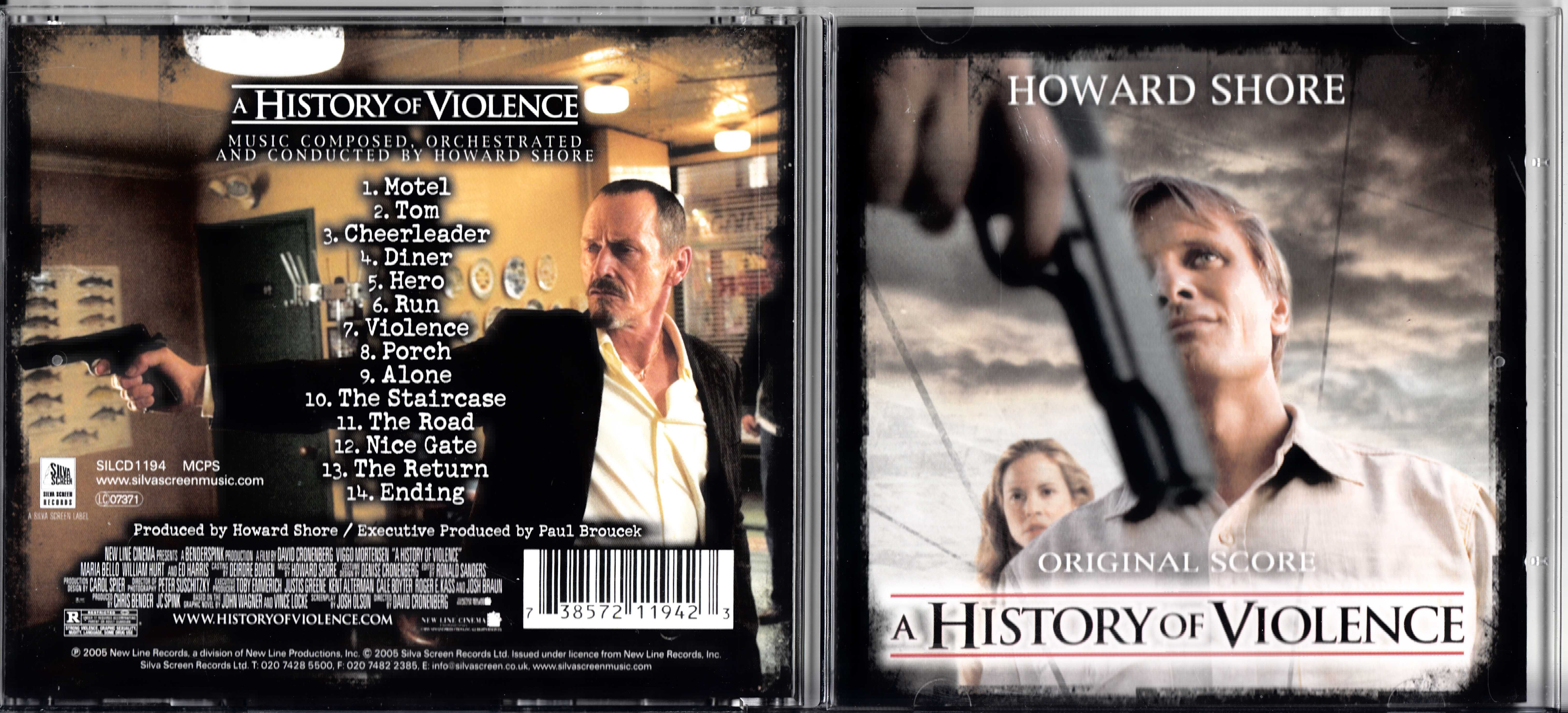 Howard Shore - A History of Violence - SILCD1194 [CD] [OST]