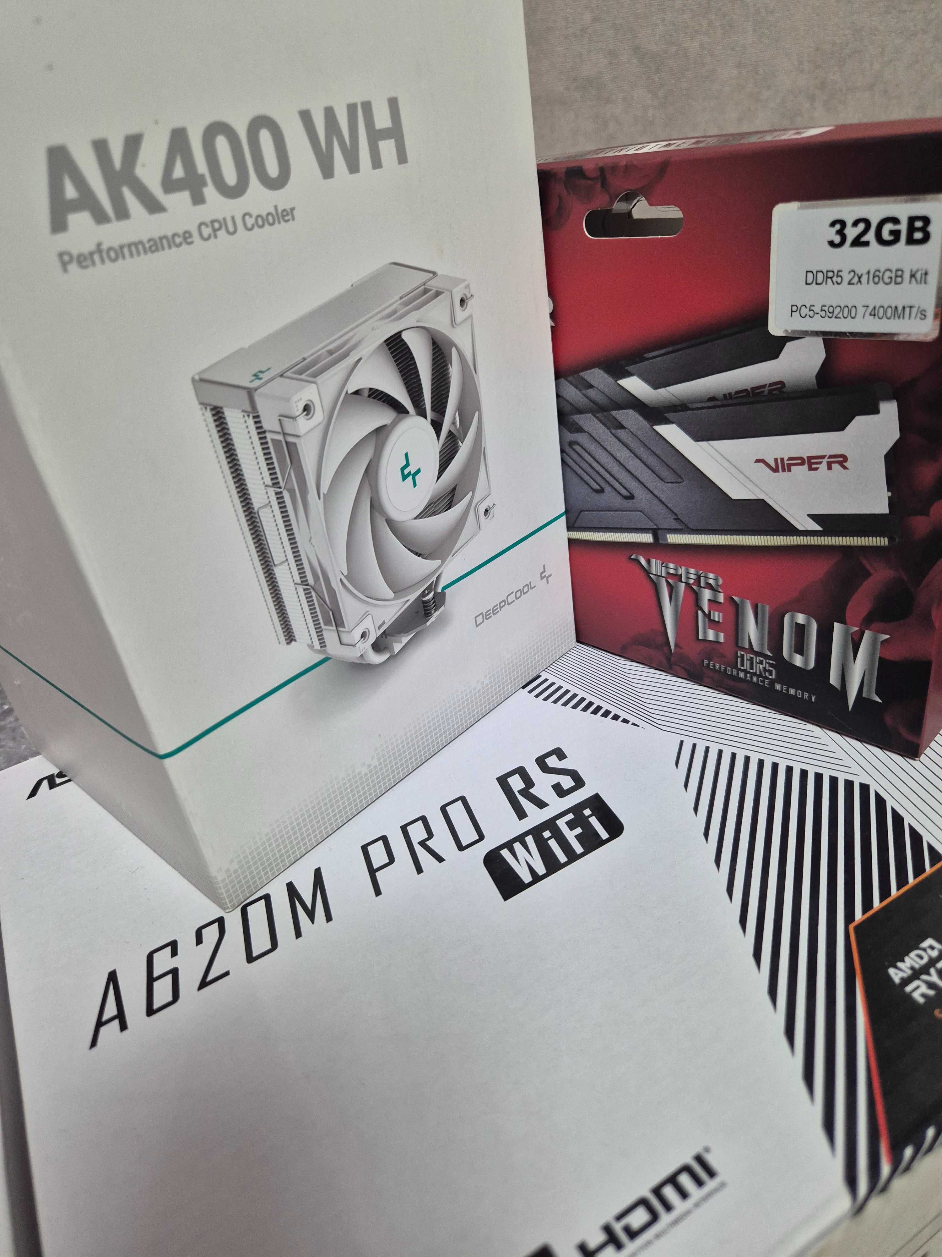 Продам комплект ASRock A620M PRO RS WIFI R5 7600 + 32 GB DDR5