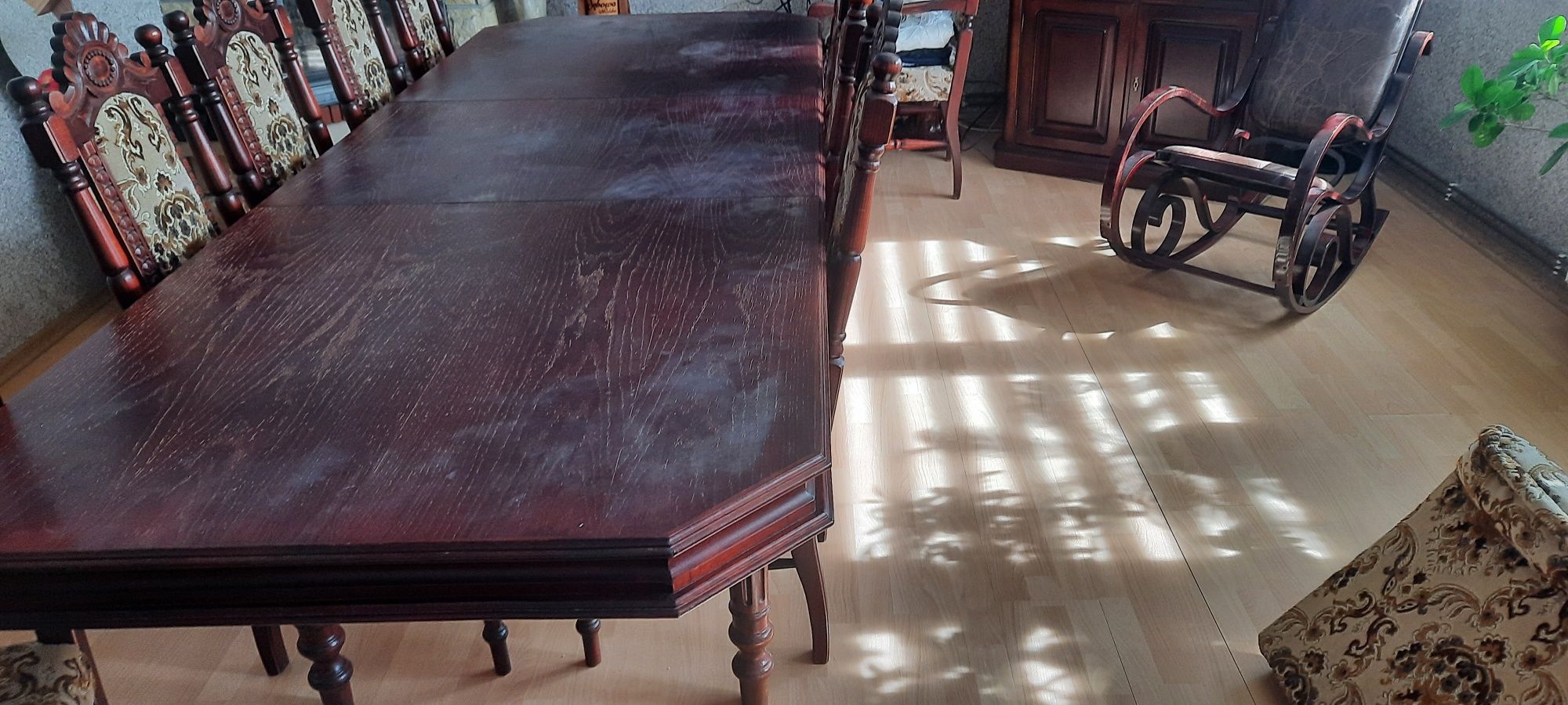 Okazja drewniany stol 200 cm po rozłożeniu 270 cm