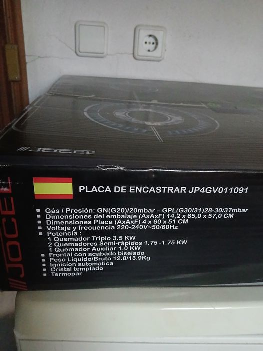 Placa de fogão para gás natural