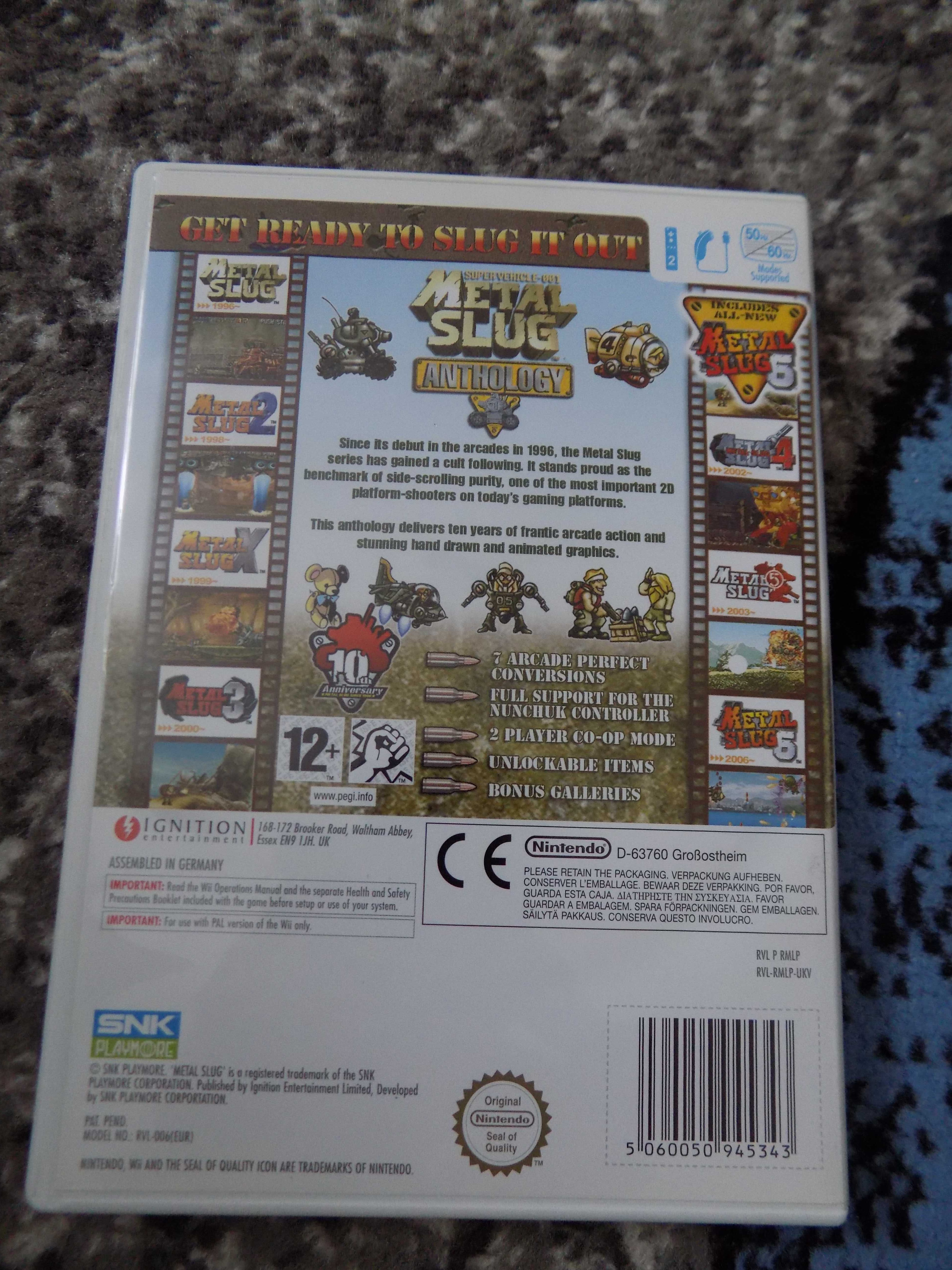 Metal Slug Anthology - gra w bardzo dobrym stanie na Wii (U) -Nintendo