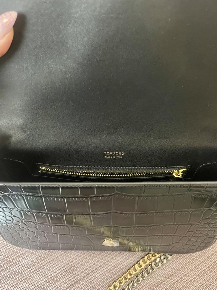 Брендова шкіряна сумка Tom Ford