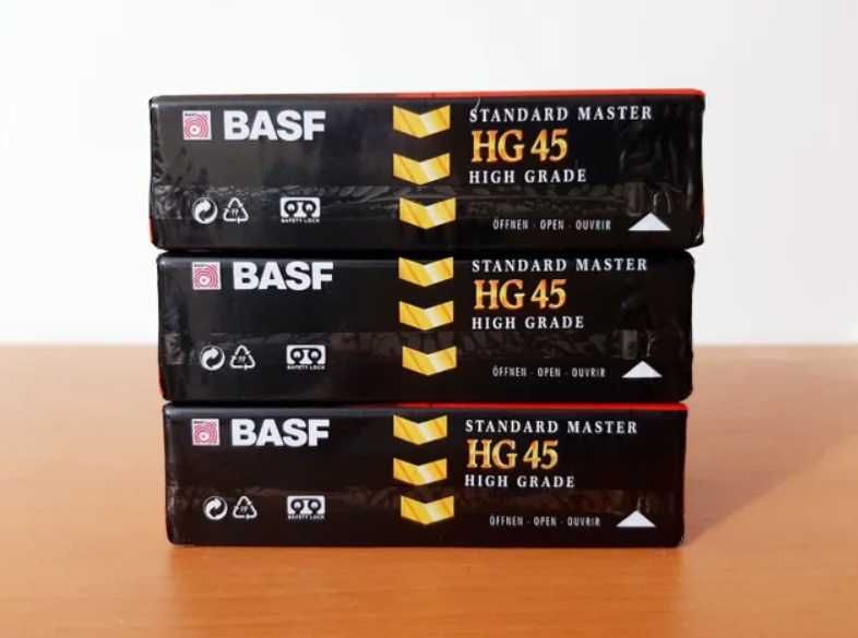 Lote 3x Cassetes Basf VHS-C High Grade HG45