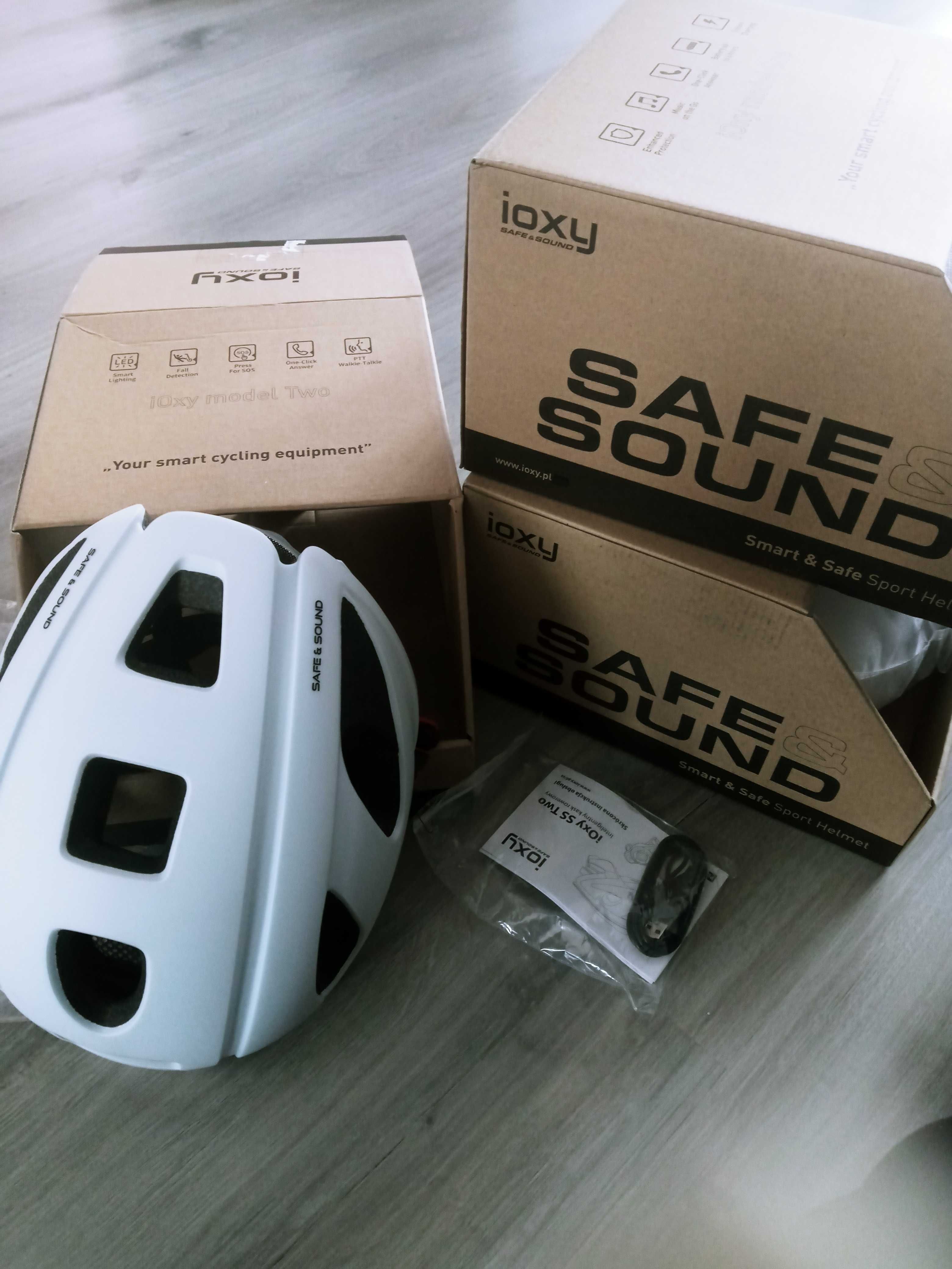 Kask rowerowy ioxy z bluetooth cena za 1 szt