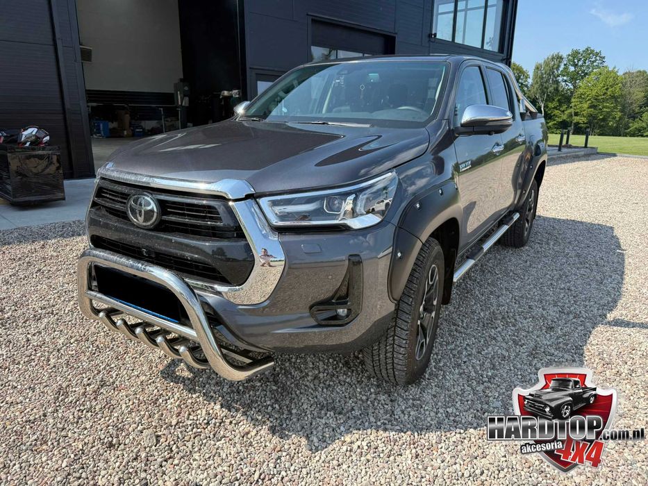 Orurowanie Toyota Hilux Kły Baranek niskie Grill Chrom Revo