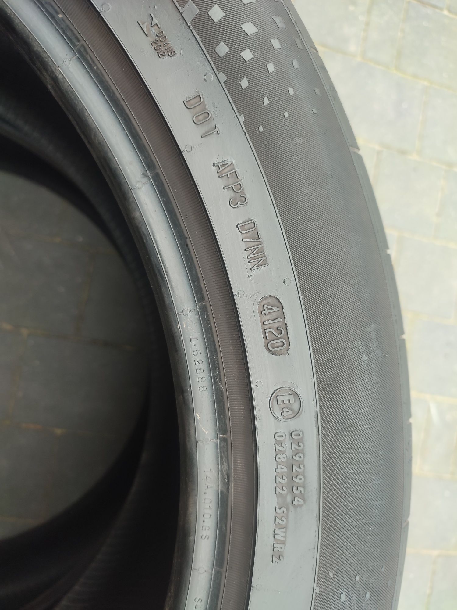 2 szt. Opony letnie Continental 275/45/21 2020r, 5,5mm stan bdb