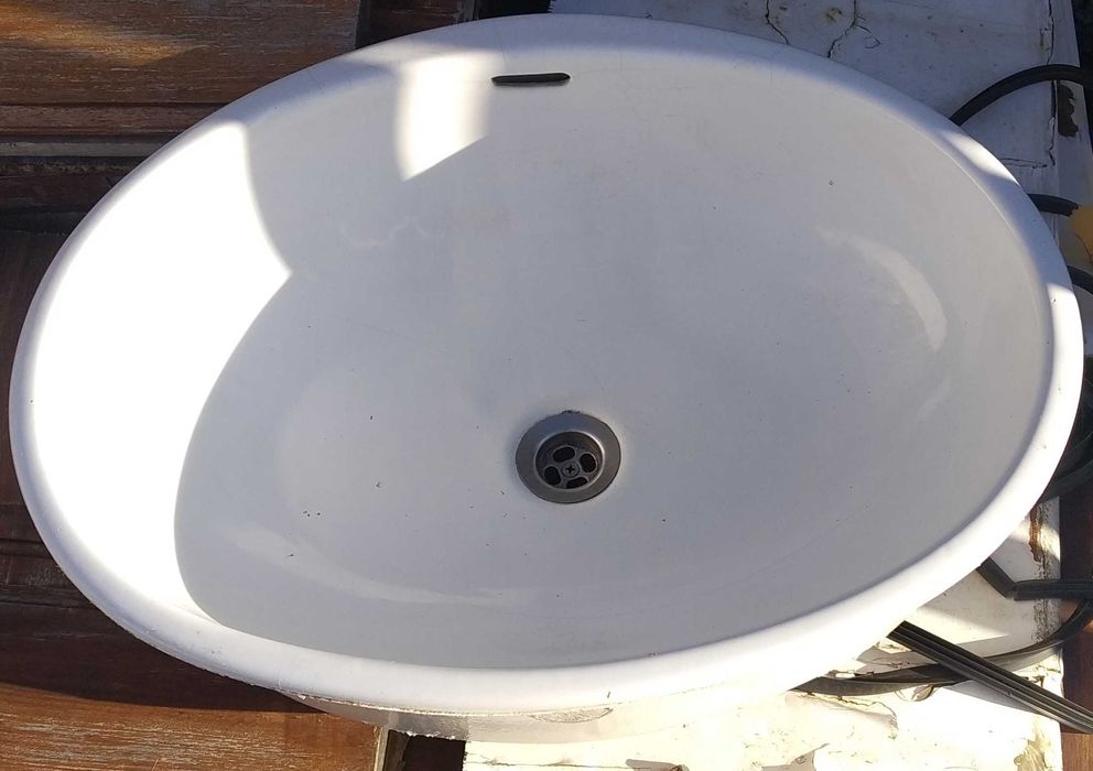 Pedra lavatório em mármore com pia lavatório