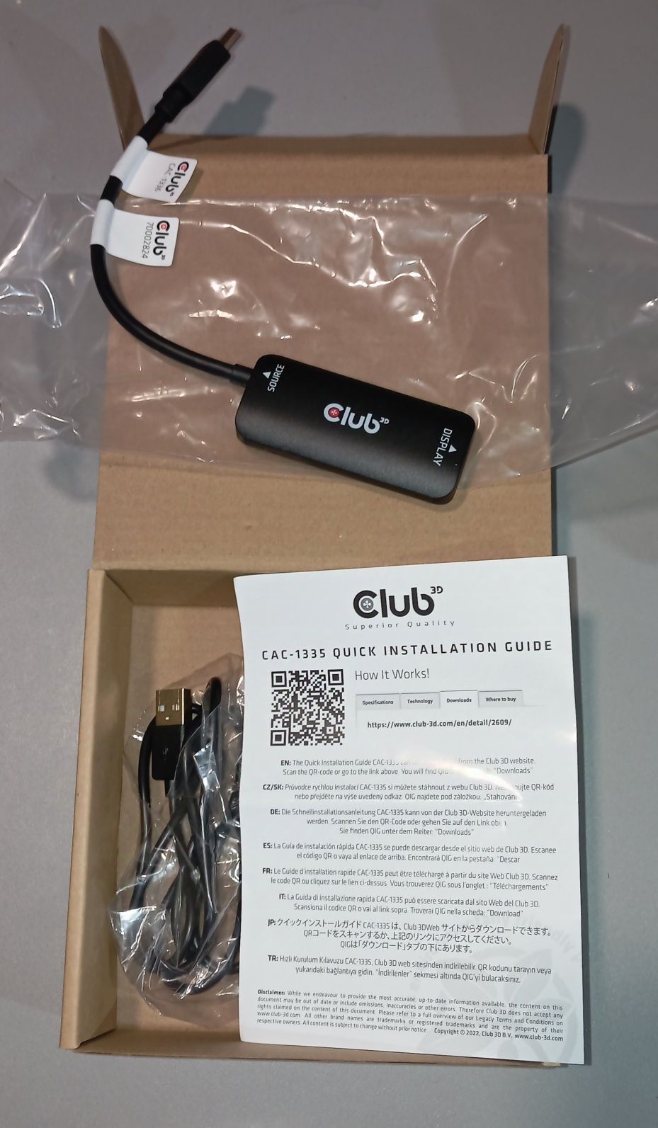Adapter Club3D HDMI Micro USB na USB C D2/678 model CAC-1336