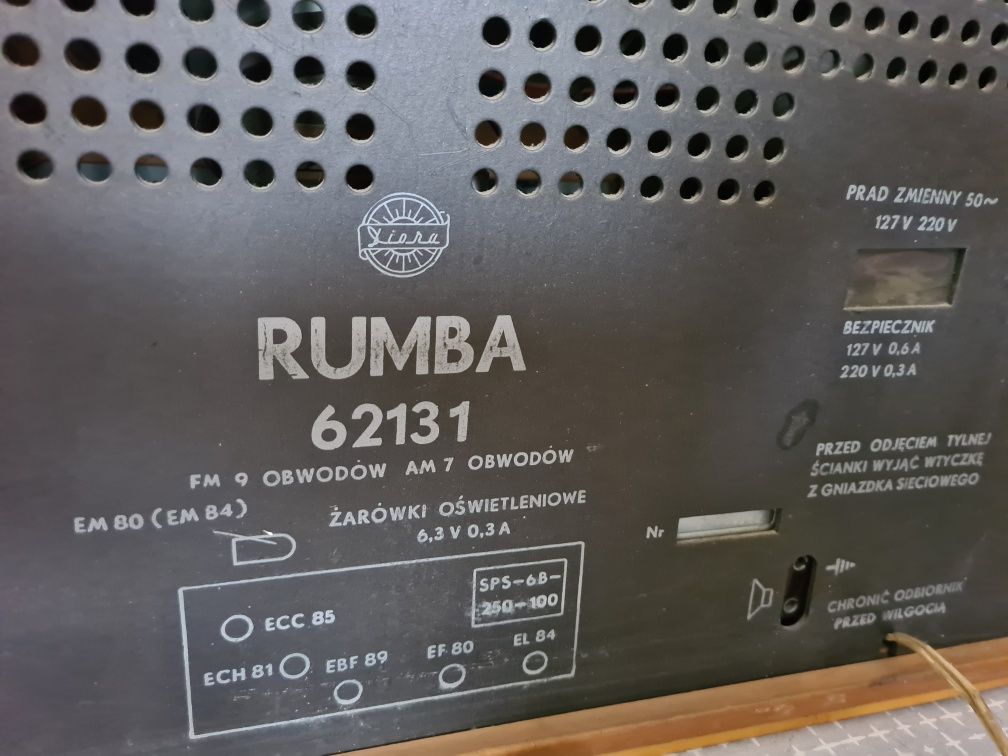 Retro Radio Rumba 62131 z lat 60tych