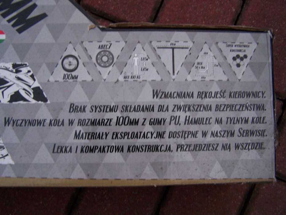 Hulajnoga wyczynowa PB STUNT KATANA CZERWONA 100MM