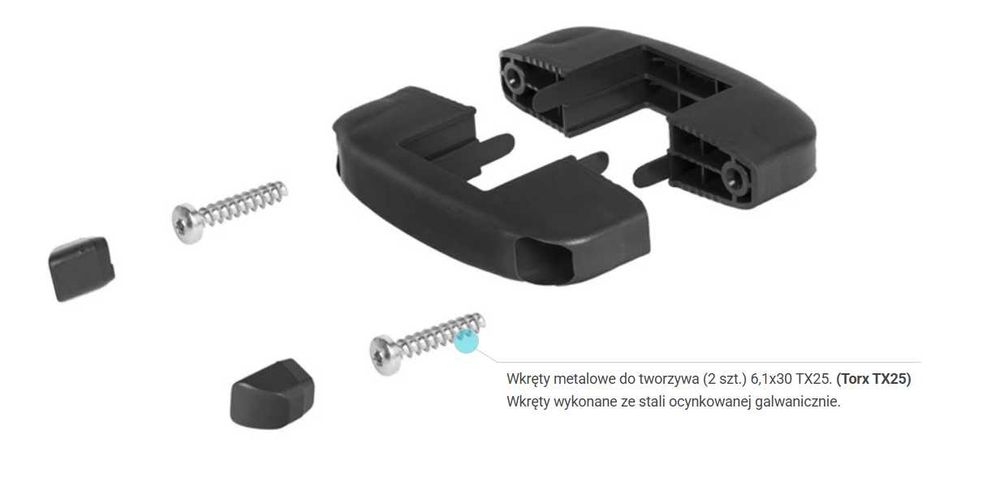 Obejmy pośrednie Tulplast 60/40 – czarne  NOWE