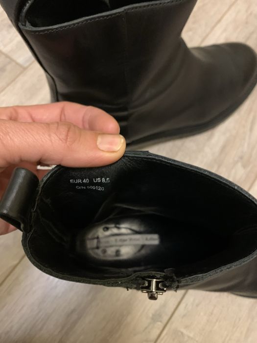 Ботинки кожаные женские, 39 размер