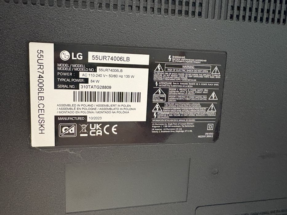 Televisão LG – 55” – Como Nova – 300€