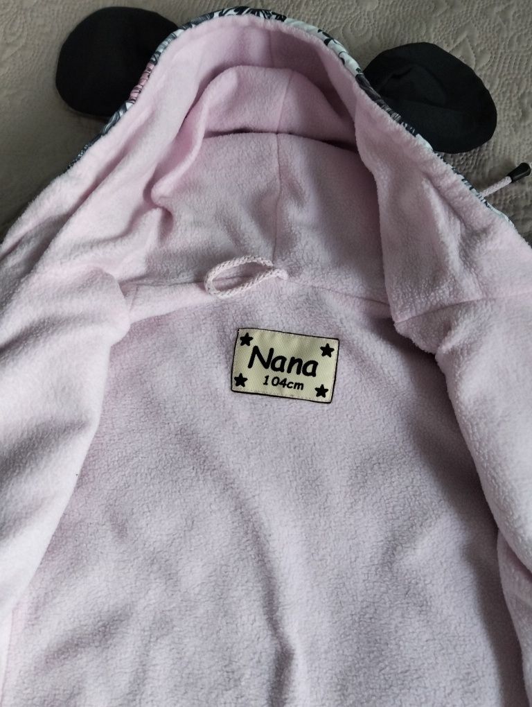 Śliczna przejściowa kurtka dla dziewczynki handmade 104 stan bdb