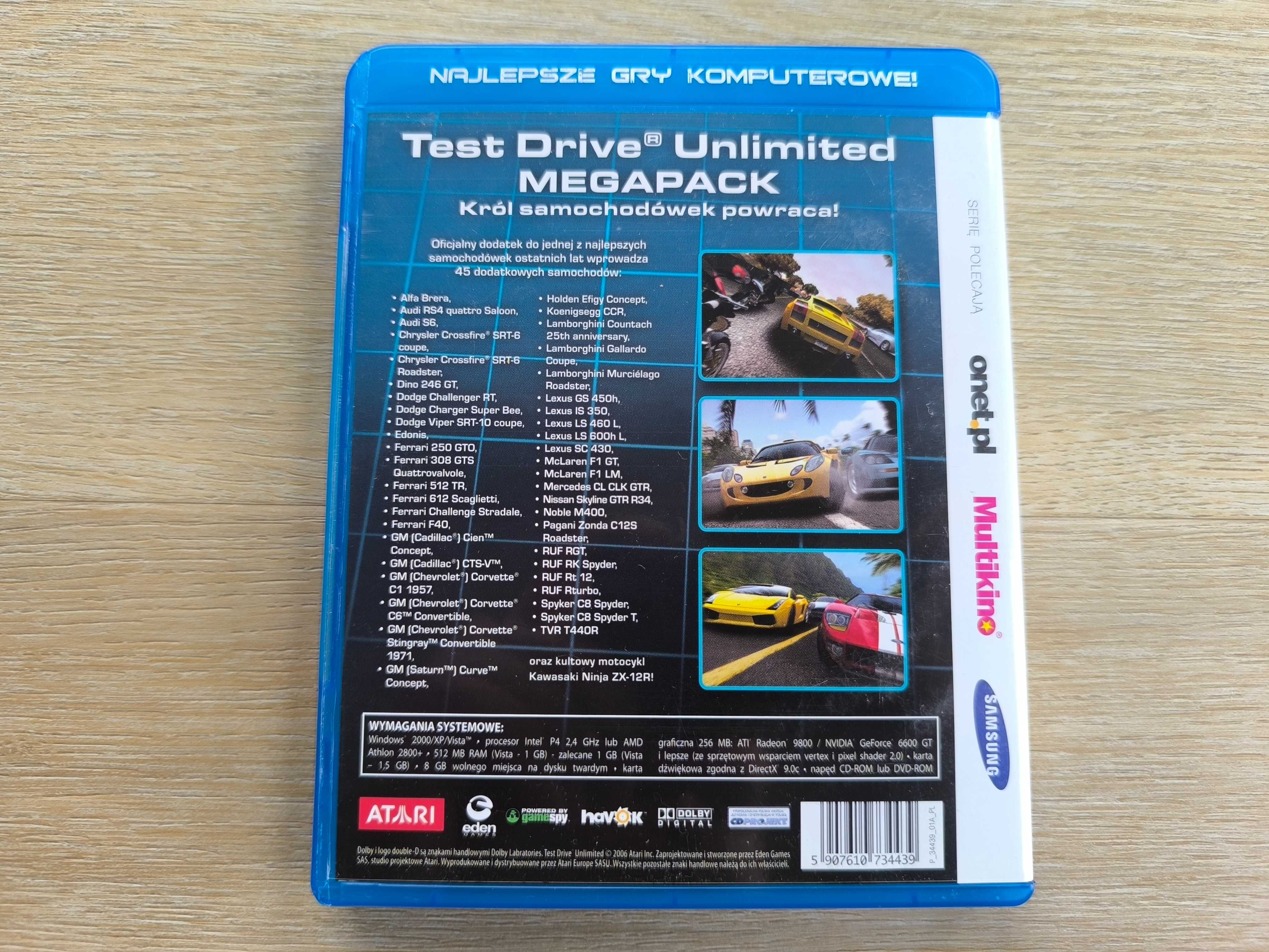Test Drive Unlimited MEGAPACK [PC] (POLSKA WERSJA) Extra Klasyka
