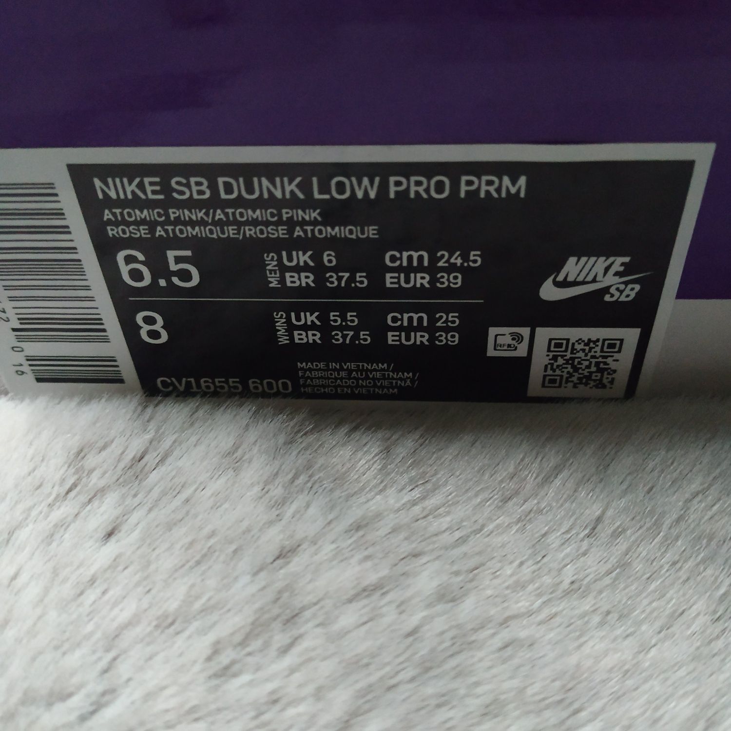 Nike SB Dunk Low Pro Pink Pig EU 39 US 6.5