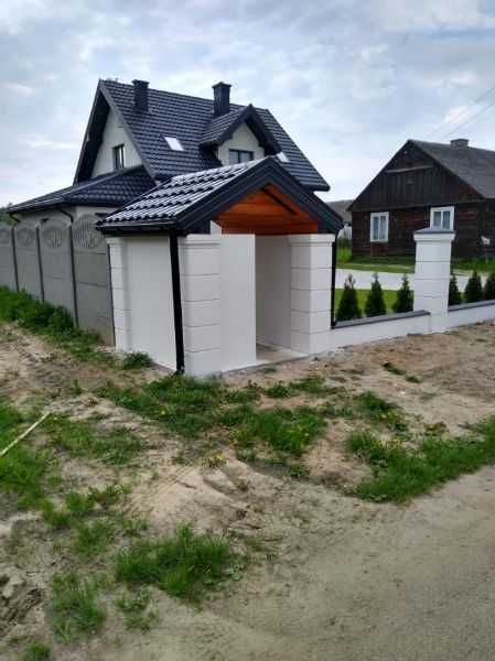 Sprzedam piekne słupy w stylu Boniwanym szerokie 70cmx40cm tynkowane