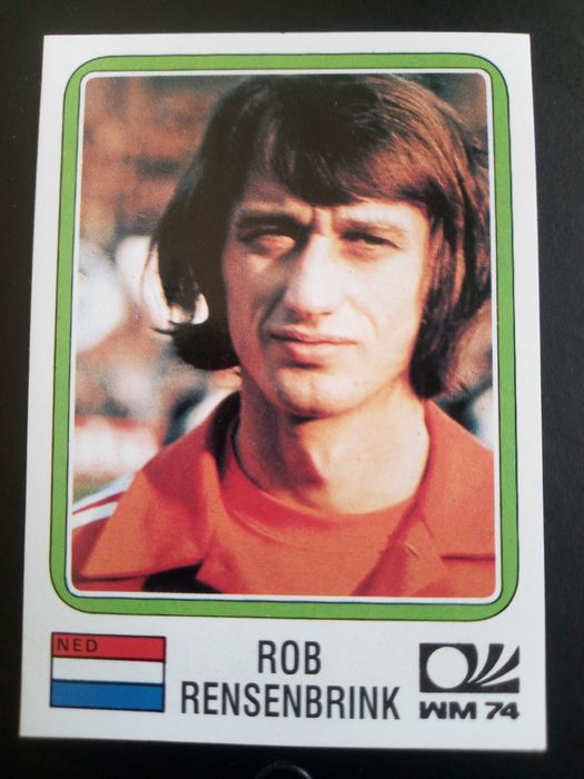Cromo Panini World Cup Story de Rob Rensenbrink no Mundial 74