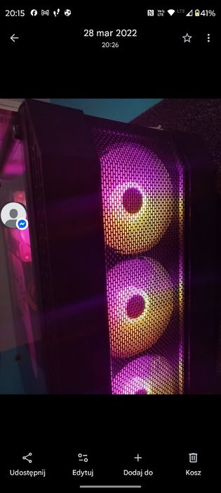 Komputer + monitor  1660 super i3 10 gen