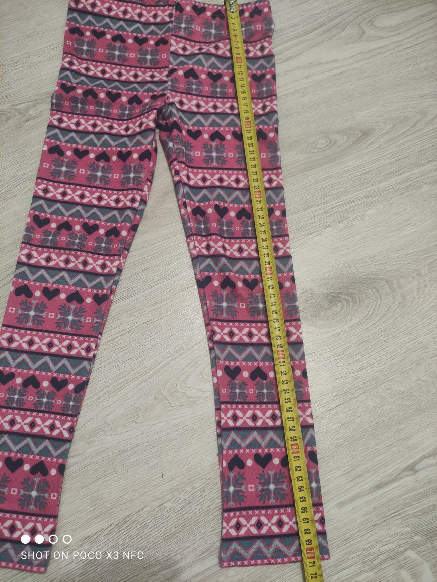 Spodnie legginsy rozm.128