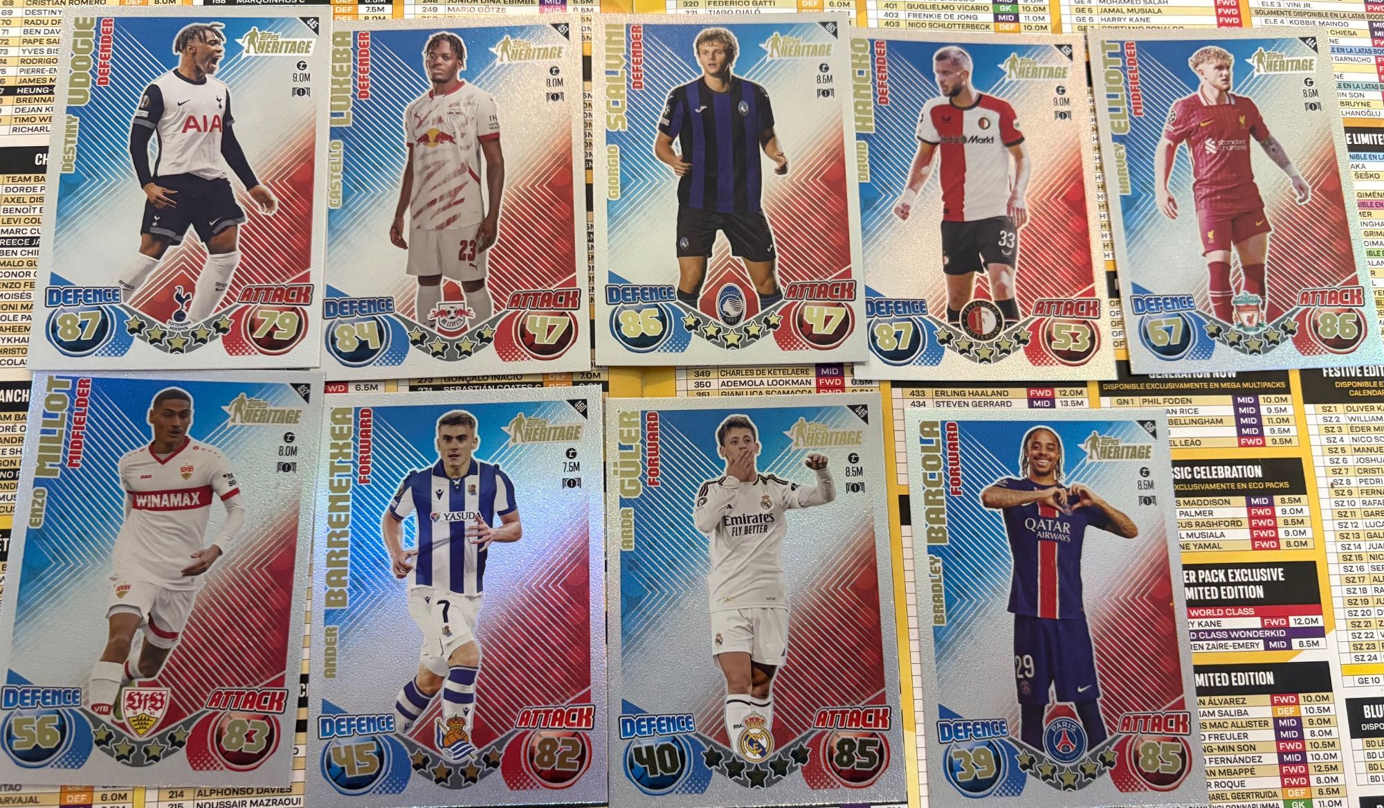 Cartas Match attax 24/25