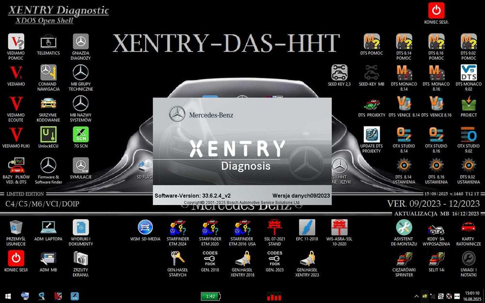 STAR DIAGNOSIS MB 09-12/2023 na laptopie.