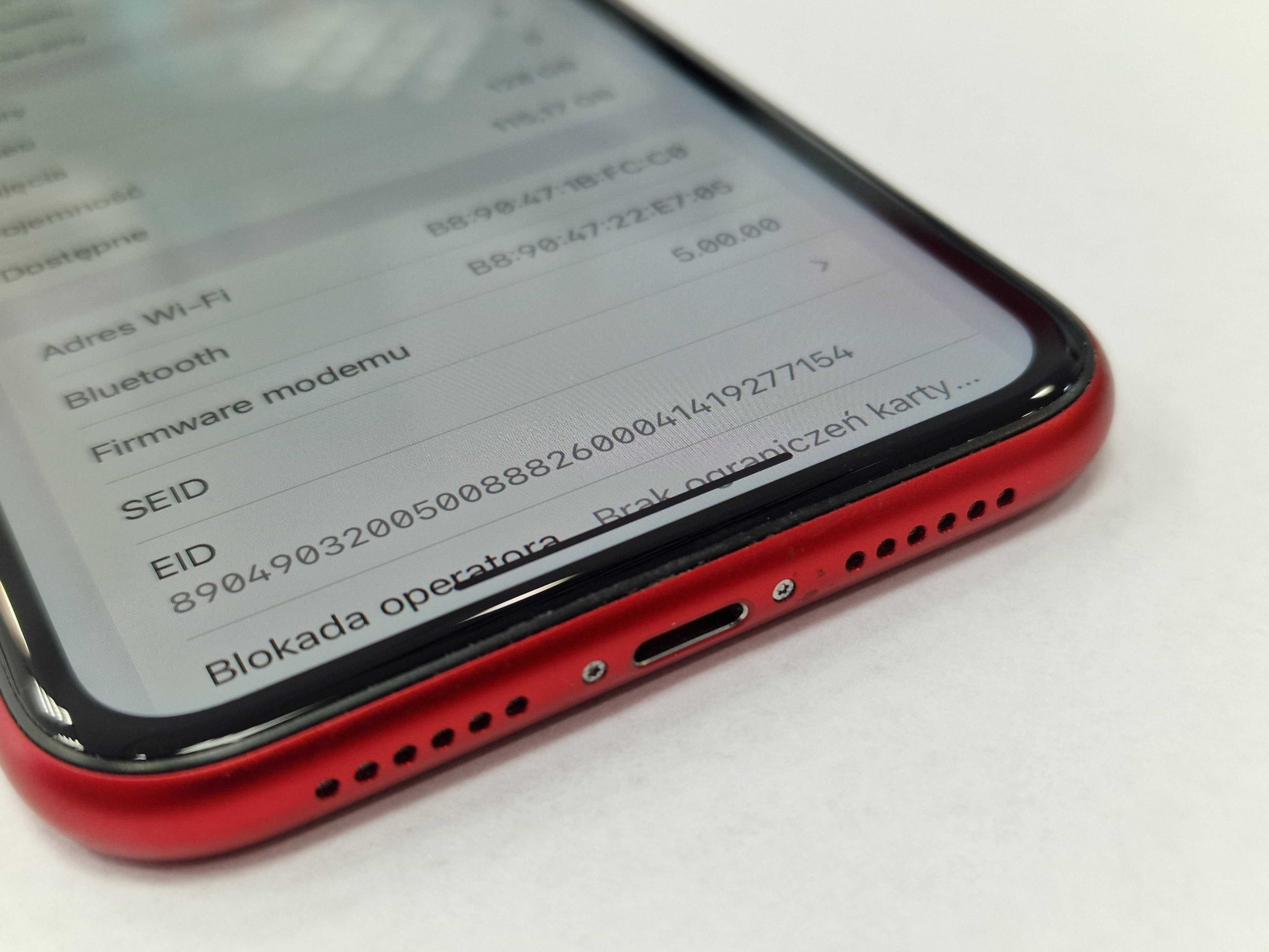 Iphone 11 128GB/ Red/ Czerwony/ BAT 82%/ Grade A-/ Gwarancja