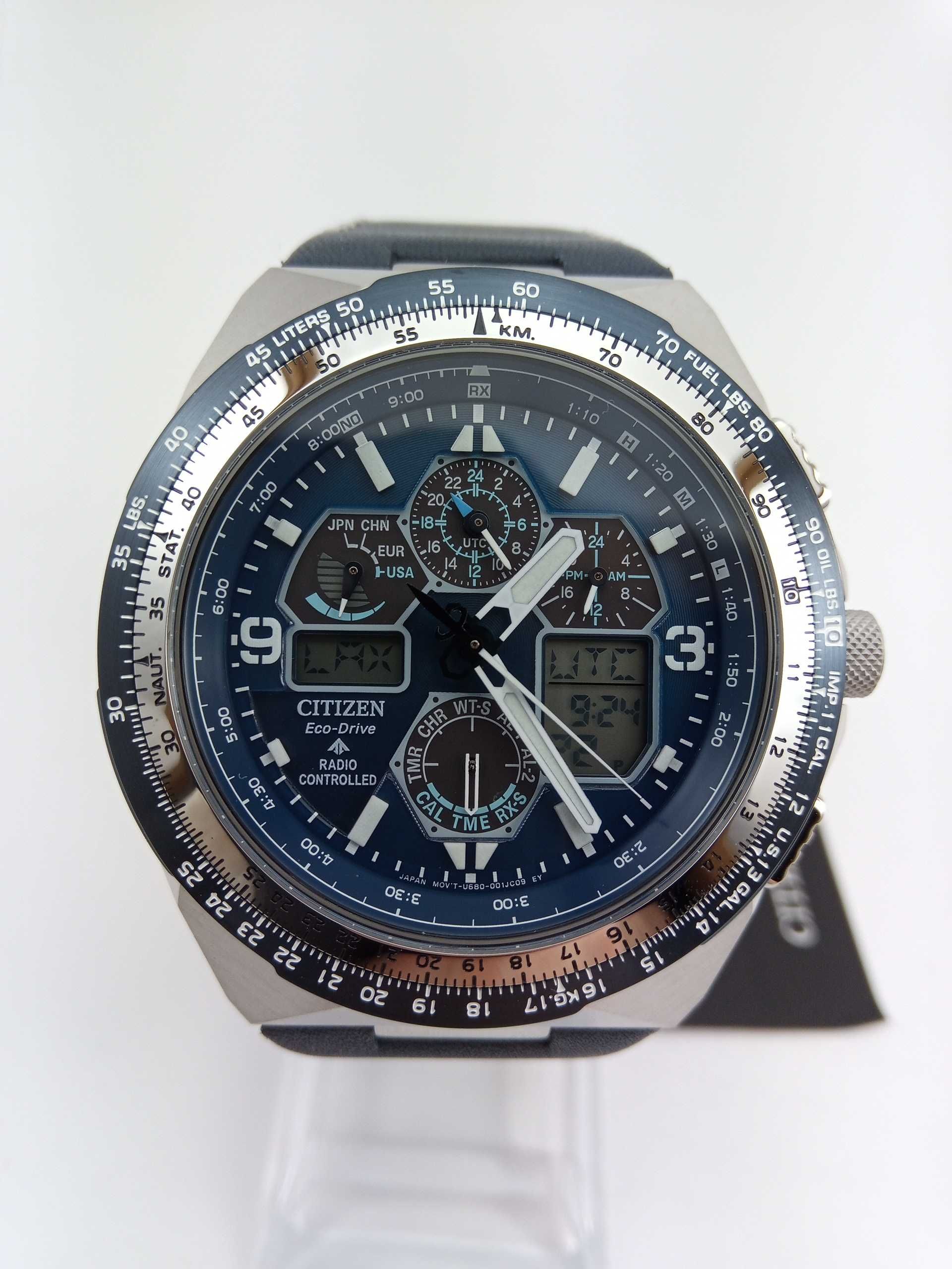 Часы Citizen JY8148-08L радиоконтроль вечник сапфир будильник подсветк
