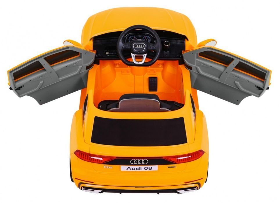 Audi Q8 Lift Na Akumulator Dla Dzieci Żółty Pilot Eva Wolny Start Mp3