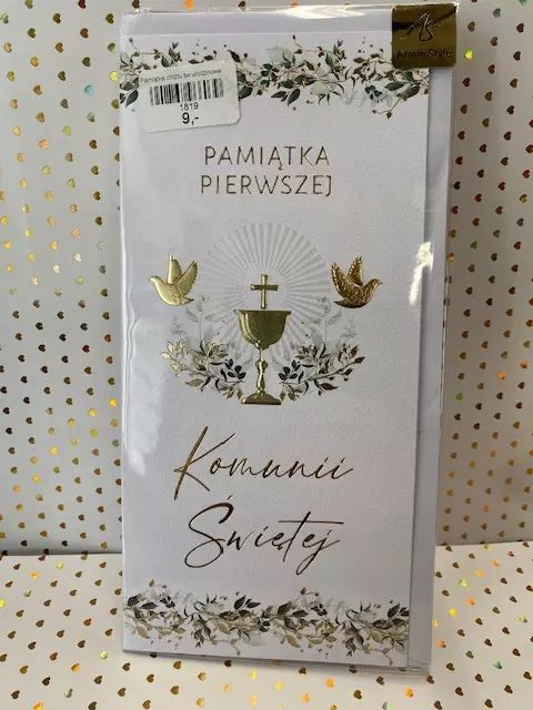 Kartka Komunia 13 x 21 cm. Armin Style