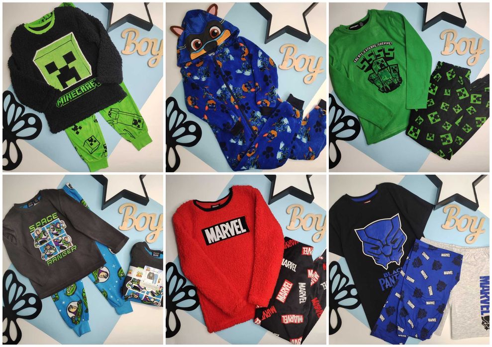 Піжама Lupilu, Marvel, Primark, піжамка, Щенячий патруль, Майнкрафт