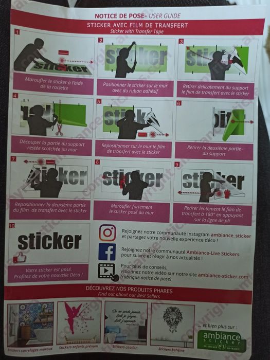 Autocolantes para vidro ou porta de duche e quarto de criança