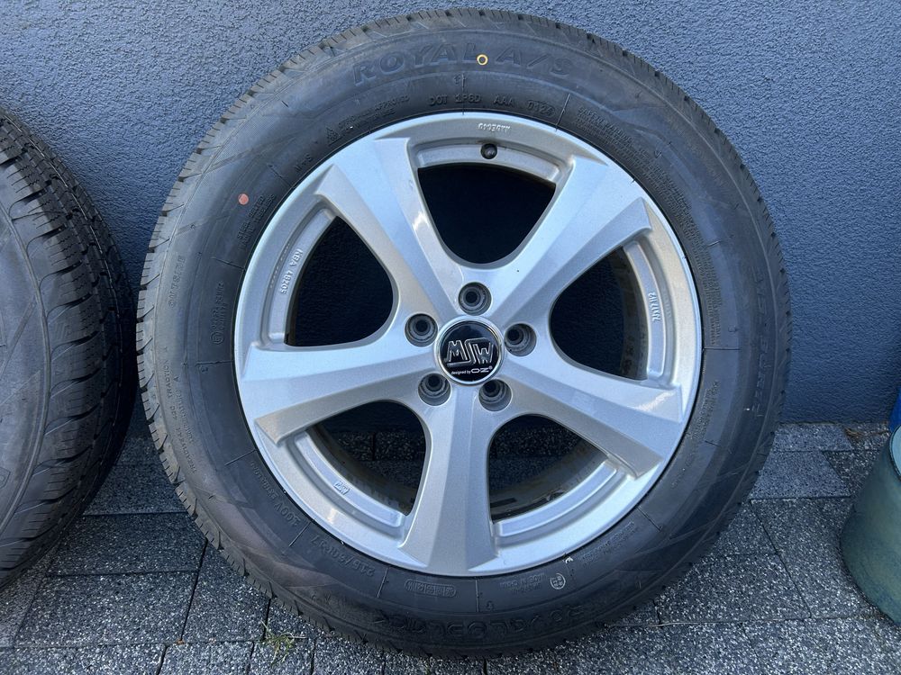 Koła Alufelgi 17” 5x108 Ford Peugeot itp Opony  215/60/17 Wielosezonow