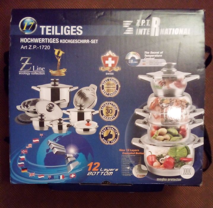 Набір посуду нержавійка Z.P.T.inteRnational