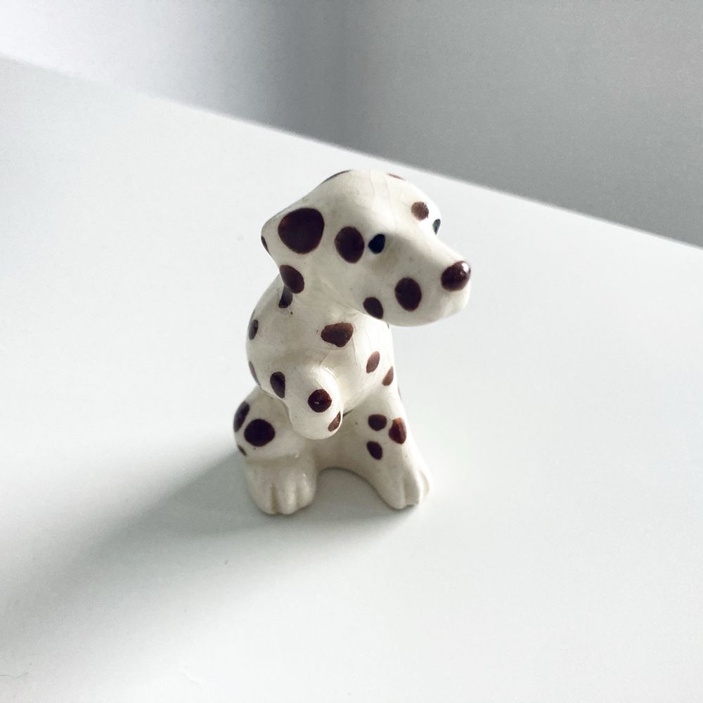 Figurka pies Dalmatyńczyk porcelit