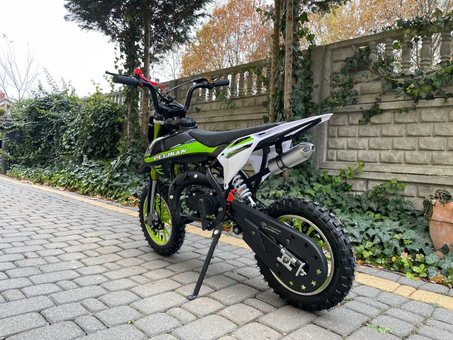 MINI CROSS 50cc Pelikan SKY Pilot Alarm Wzmocniona Rama Raty Dostawa