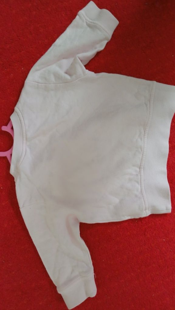 Jasnoróżowa bluza Marks & Spencer, r. 62-68, ok. 3 - 6 m bawełna