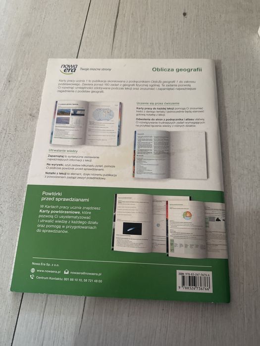 karty pracy geografia kl 1 nie uzywane!