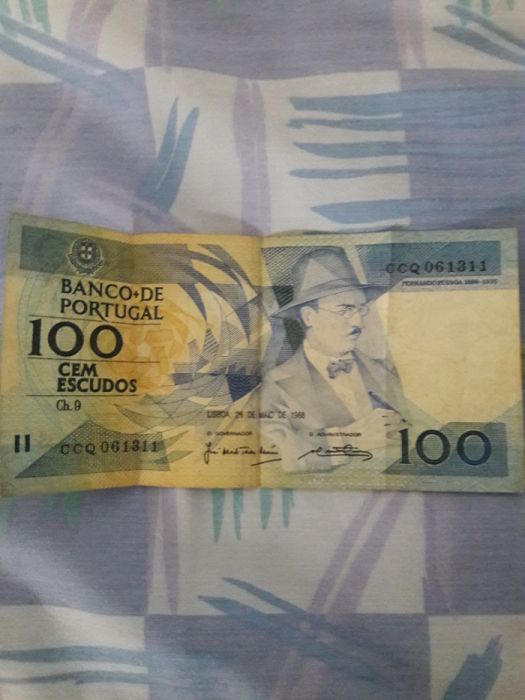 Nota 100 escudos 1988