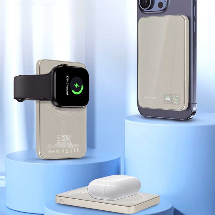 Blavec Power Bank 5000mAh BJ-04 Ultra Slim - Typ C-22,5W do MagSafe