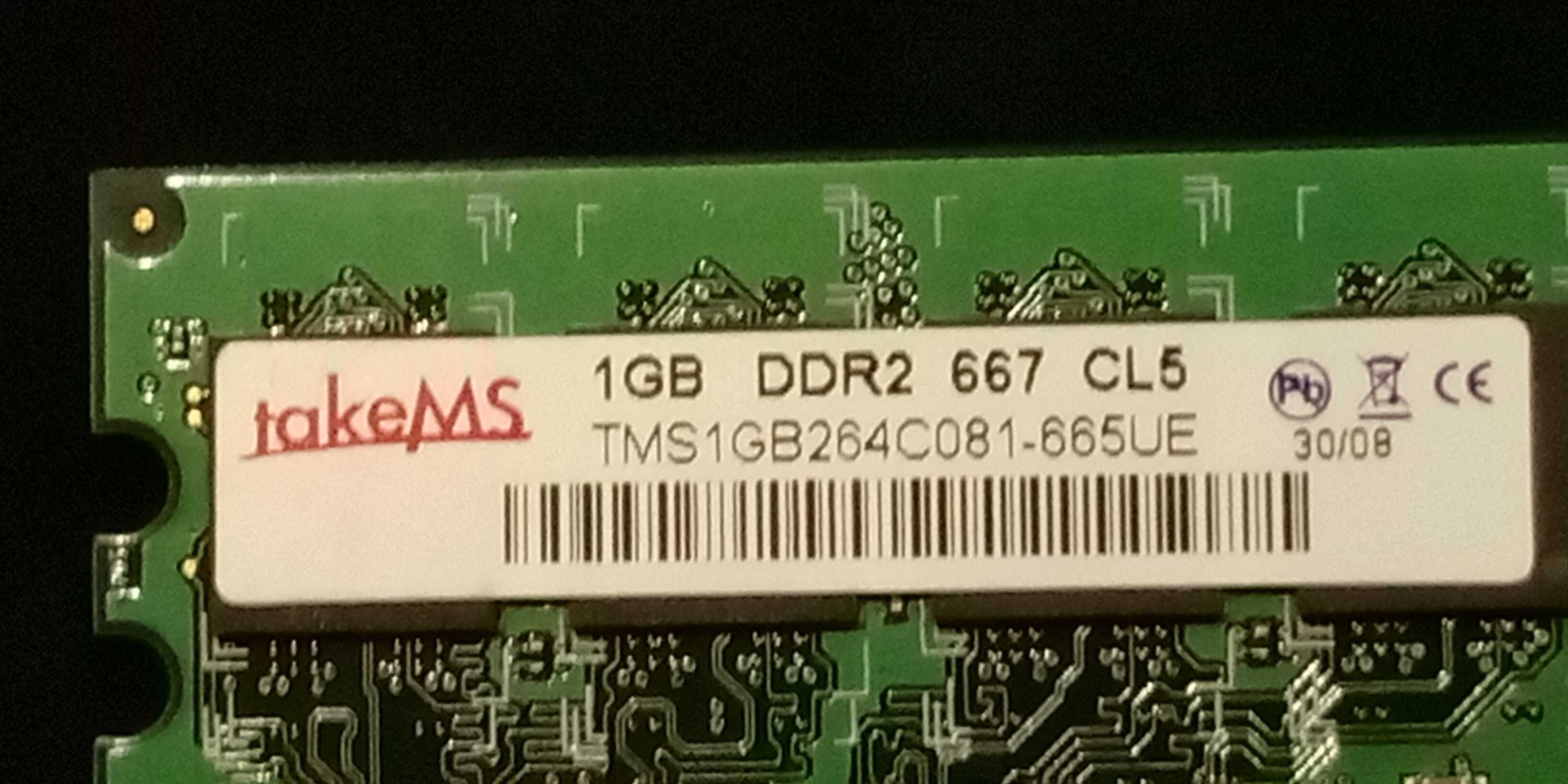 Memórias RAM DDR2 512MB 1GB