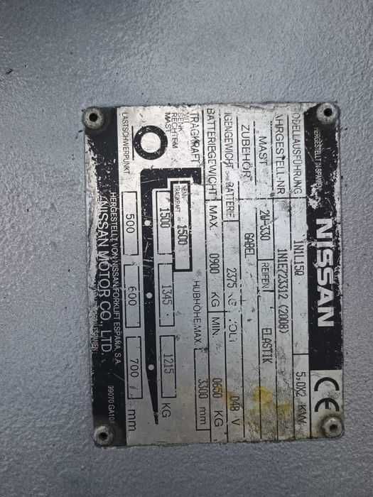 Wózek widłowy Nissan 1N1L15Q